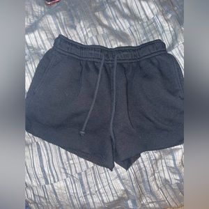 Black sweat shorts